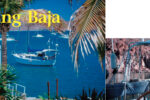 Facing page, Maho Blues in the harbor at La Paz, the best place to provision or repair a boat in the Sea of Cortez. At right, the cockpit seats and helmseat which were added for storage and comfort.