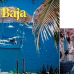 Facing page, Maho Blues in the harbor at La Paz, the best place to provision or repair a boat in the Sea of Cortez. At right, the cockpit seats and helmseat which were added for storage and comfort.