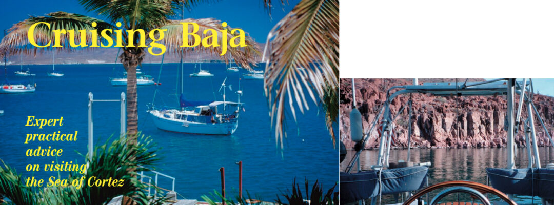 Facing page, Maho Blues in the harbor at La Paz, the best place to provision or repair a boat in the Sea of Cortez. At right, the cockpit seats and helmseat which were added for storage and comfort.