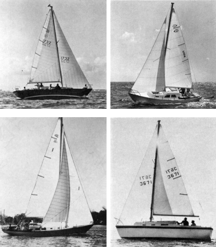 The Apache 37, top left, Capri 26, top right, Commanche 42, bottom left, and Pawnee 26, bottom right.