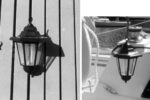 Pictures of a garden light repurposed into a cockpit light