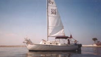 Don and Kathy Gaye sail their 1984 Com-Pac 23, Southern Exposure, near St. Petersburg, Fla.