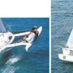 Nine to 12 knots and a hull out of the water looks like fun, and it is! Enough Corsair 24s have been built (398) to create some active one-design racing fleets around the country. For just cruising, it’s a Spartan and spendy way to go . . . but still a lot of fun.
