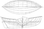 Sunshine: With a displacement of 23,900 pounds on a 30 foot 4 inch LWL, this double-ended sloop is at the upper end of the “heavy” category. Her displacement/length ratio of 382 is the highest I can find in my designs. She’d have a comfortable motion but might be a bit wet in heavy seas.