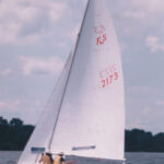 Jerry Powlas and wife, Karen Larson, in an earlier “career” as racing sailors.