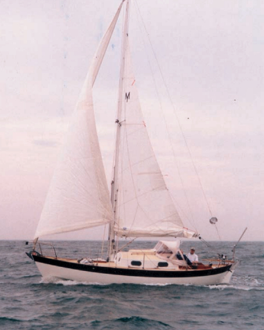 Greg and Jane Pusch sail their 1983 Morris 26, If, near Massachusetts. She had an extensive refit in 1996, so Greg thinks of her as a “1996 good old boat.”
