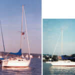 Tom’s 25-year-old Catalina 25, Kära Flicka (which means Dear Girl), named in honor of his Swedish daughter-in-law.