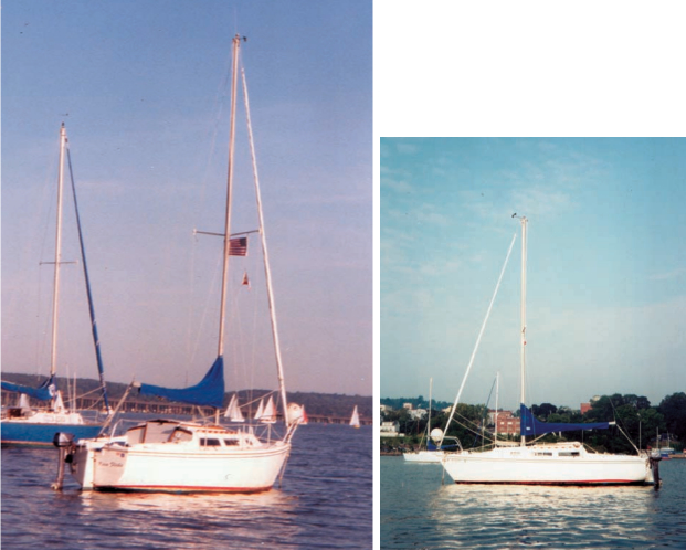 Tom’s 25-year-old Catalina 25, Kära Flicka (which means Dear Girl), named in honor of his Swedish daughter-in-law.