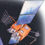 Each GPS satellite contains an atomic clock, and by measuring the time interval between the transmission and reception of a satellite signal, a spherical “line-of-position” is created around each satellite.