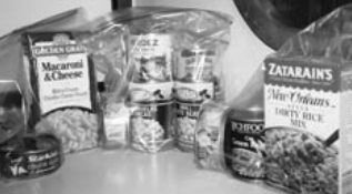 Having simple meals bagged together is a great help.