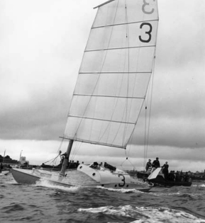 Jester in Plymouth Sound in 1960.