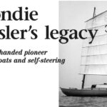Above, Jester, the highly modified Folkboat loved and raced by both Blondie Hasler and Mike Richey.