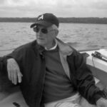 Garry Hoyt takes his daily sail today on the Alerion Express 28, which he and his wife, Donna, sell from their Newport R&D office in Portsmouth, Rhode Island.
