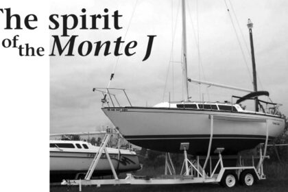 A picture of Monte J on her trailer