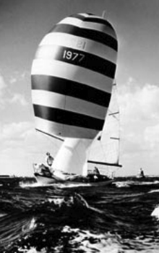 The Nicholson 32 has a traditional hull form and quite heavy displacement, making it seakindly but hardly fast by modern standards.