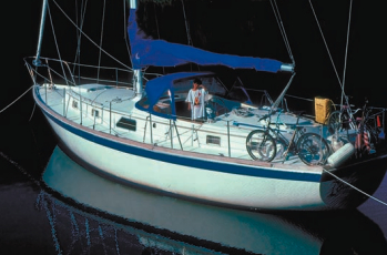 Anchored in Belize.