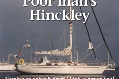 Neshuma, Sonny Furman’s Cheoy Lee Pedrick 41, has been extensively modified. He added a bow platform and re-rigged her as a cutter. He added a windshield to protect the cockpit from spray and davits to carry a dinghy. He installed new roller furlers for the headsail and staysail.