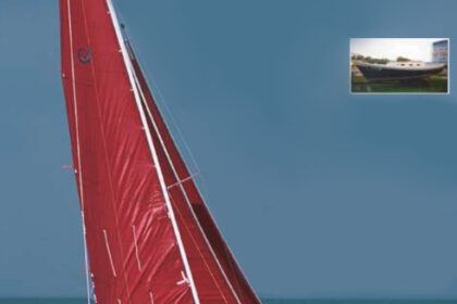 Ravensail, a 1974 MacGregor Venture of Newport 23 (also referred to as a Venture 23), makes her inaugural sail after three sailors rescued her from an uncertain fate. They invested $500, an untold quantity of materials, and many hours of labor. They were rewarded with the boat of their dreams.
