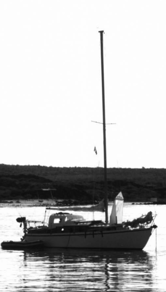 Tao, a Cascade 29 shown here in the Sea of Cortez, was finished out and is sailed by Greg and Maria Grenzbach. They are now on their second long cruise.
