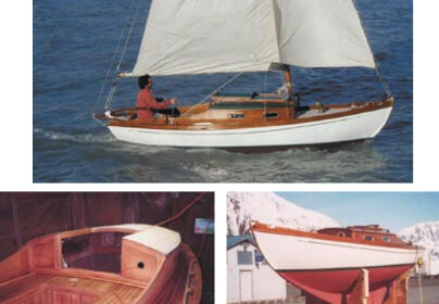The Teak Lady, at left, shows the end result of hours of toil.