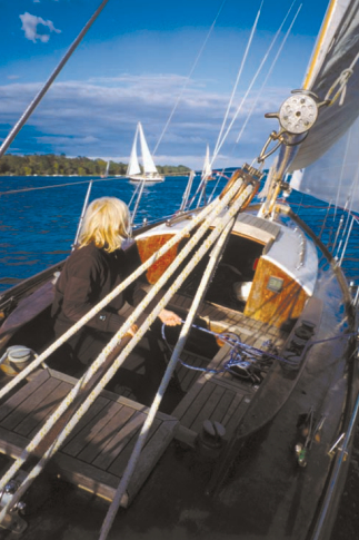 Ulysses, a Nationale Kreuzer 45, sailing in recent years.
