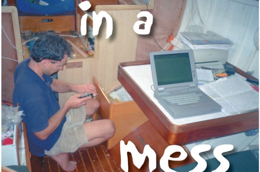 man in a boat