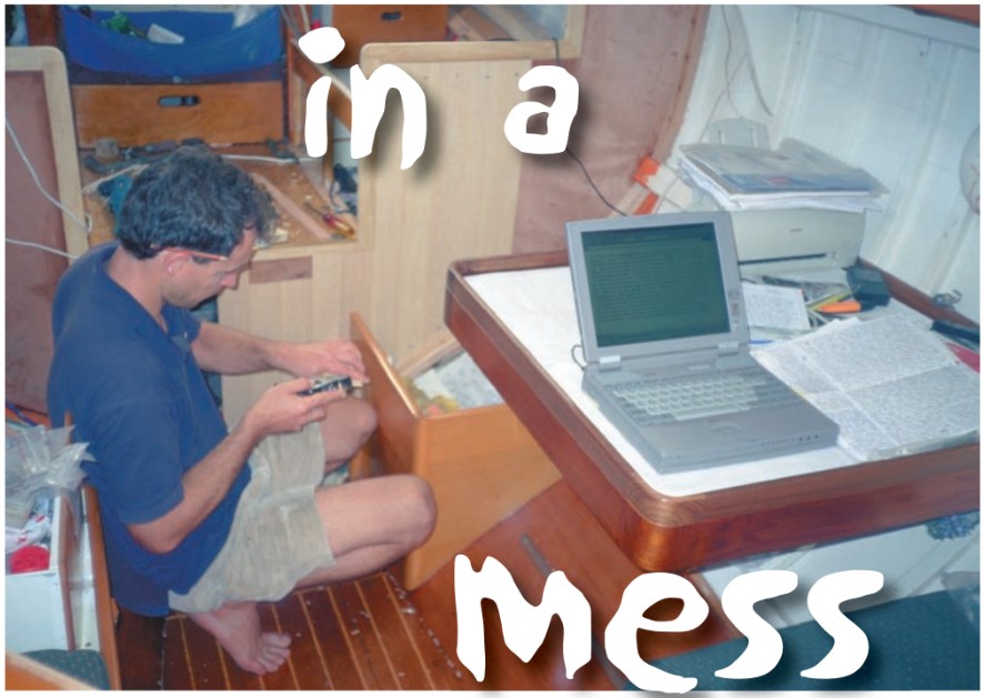 man in a boat