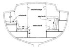 Berth types, amidships of a typical 38-footer