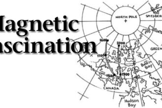Since the 1500s, the magnetic north pole has moved from the Arctic Ocean into northern Canada. It is moving back to the Arctic Ocean at an average speed of about 10 to 15 miles a year.