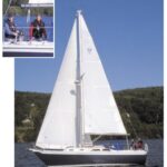 Dale Longtin and Cori Breidenbach, top left, rarely miss a summer weekend aboard Carina, at right, their highly modified and well-maintained Ericson 29.