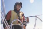 man sailing a boat