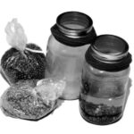 bags and jars of lentils
