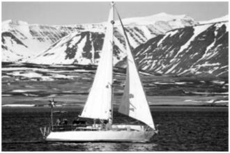 For 5 years Dave and Jaja Martin and family sailed and lived aboard their 33-foot sloop, Driver, in Newfoundland, Greenland, Iceland, and the Arctic waters of Norway and Spitsbergen.