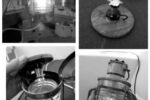 A traditional lamp is brought into the 21st century with the addition of an LED bulb with six diodes. The current draw for such a lamp is practically non-existent.