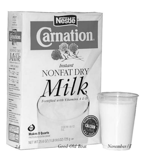 box of instant dry milk