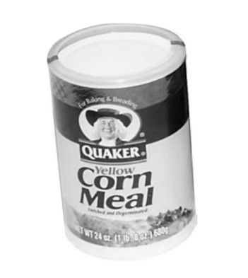 container of corn meal