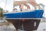 The exterior of the refurbished vessel; with an old boat, you will carry on until she is transformed into a dream boat.