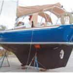 The exterior of the refurbished vessel; with an old boat, you will carry on until she is transformed into a dream boat.