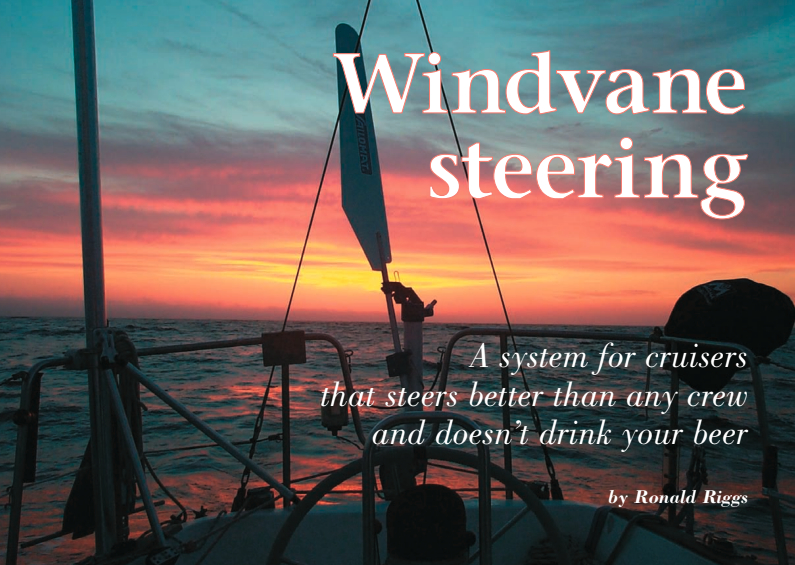 Picture of a windvane steering system