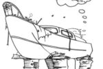 Drawing of Yuena Kulayu in disrepair