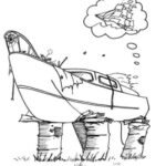 Drawing of Yuena Kulayu in disrepair