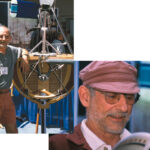Yves shows his windvane at the Oakland Sail Expo.