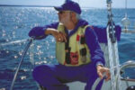 Picture of a man on a boat