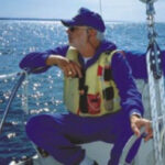 Picture of a man on a boat