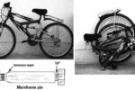 Picture of folding bike and mainframe pin diagram