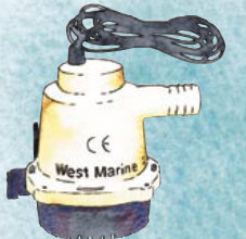 Electric bilge pump, to be used with an external switch
