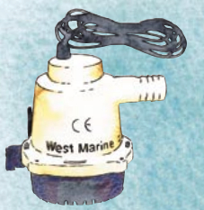 Electric bilge pump, to be used with an external switch