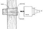 How do you center a hole saw in an empty space? Fill the space with a bung first. Then drill your new, larger hole.