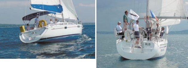 Bay Breeze Yacht Charters has access to the northern Great Lakes from its base on West Grand Traverse Bay and from Drummond Island in the North Channel of Lake Huron. A charter group, below, sets off for a two-week excursion on Lake Michigan, visiting interesting harbors and quaint small towns along the coast.