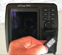 The chart chip is easily accessible, and changing it takes only a few seconds